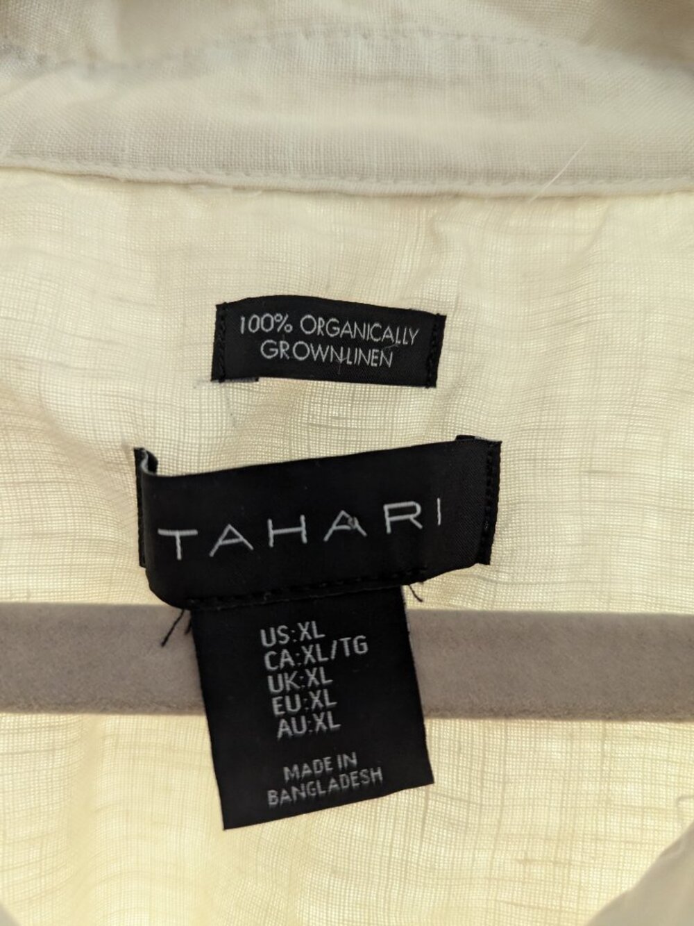 100% Organic Linen Button Down - Picture 3 of 3